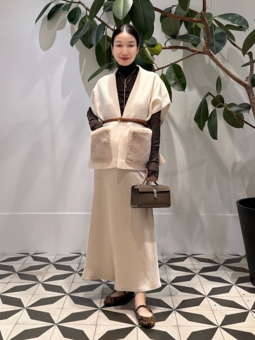 ウールポリエステルミラノリブ ショートスリーブカーディガン