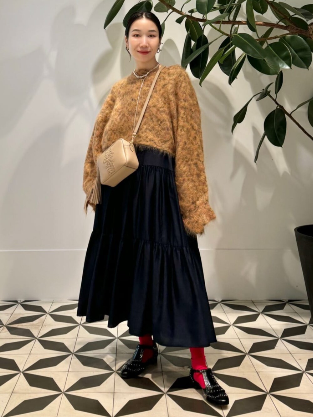 MACPHEE（マカフィー）の「レオパード ショートプルオーバー（ニット