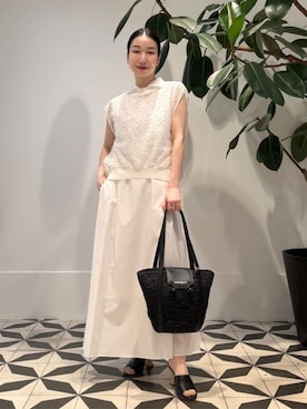 「トゥモローランド」｜「アイテム（ワンピース/ドレス）」を使った、Nito_TOMORROWLANDさん（レディース・158cm）の夏コーディネート