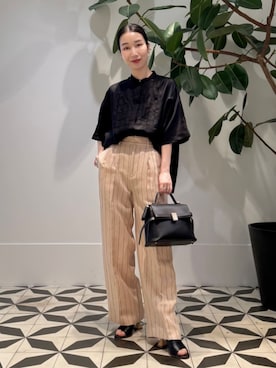 「MACPHEE（マカフィー）のアイテム」を使った、Nito_TOMORROWLANDさん（レディース・158cm）の夏コーディネート