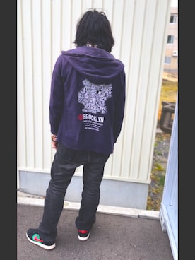 「MAGIC STICK（マジックスティック）のアイテム」を使った、ナシゴレン伍長さん（メンズ・172cm）の秋コーディネート