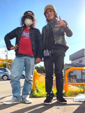 「ワンポイント」｜「アイテム（その他）」を使った、ナシゴレン伍長さん（メンズ・163cm）の秋コーディネート
