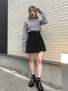 「インスタフォローしてね！」｜RYUKA【🌻事務所所属🌻】さん（レディース・154cm）の秋コーディネート