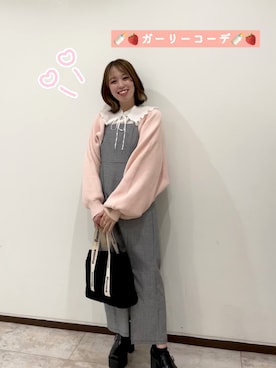 「インスタフォローしてね！」｜「アイテム（ワンピース/ドレス）」を使った、RYUKA【🌻事務所所属🌻】さん（レディース・154cm）の秋コーディネート