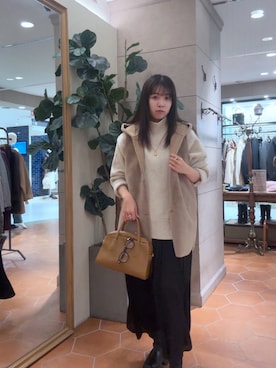 「着回しコーデ」｜rinkaさん（レディース・162cm）の冬コーディネート