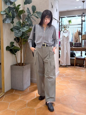 「アイテム（カーゴパンツ）」を使った、rinkaさん（レディース・162cm）の夏コーディネート