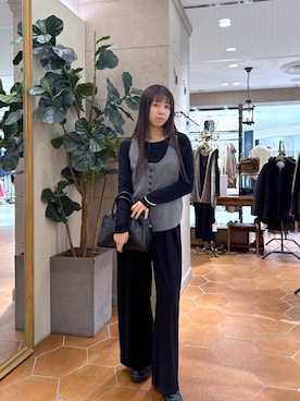 「RIVE DROITE（リヴドロワ）のアイテム」を使った、rinkaさん（レディース・162cm）の冬コーディネート