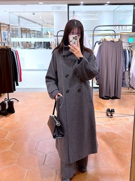 「RIVE DROITE（リヴドロワ）の【収納力抜群】2wayハンドルバッグ（ハンドバッグ）」を使った、rinkaさん（レディース・162cm）の秋コーディネート