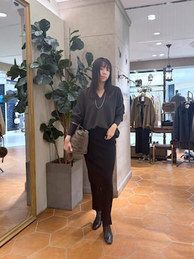 「RIVE DROITE（リヴドロワ）のアイテム」を使った、rinkaさん（レディース・162cm）の秋コーディネート