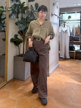 「リネンシャツ」｜rinkaさん（レディース・162cm）の夏コーディネート