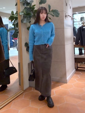 「RIVE DROITE（リヴドロワ）の【収納力抜群】2wayハンドルバッグ（ハンドバッグ）」を使った、rinkaさん（レディース・162cm）の秋コーディネート