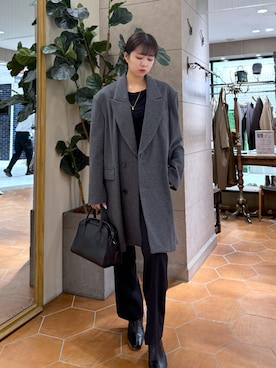 「アイテム（アクセサリー）」を使った、rinkaさん（レディース・162cm）の秋コーディネート