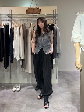 「RIVE DROITE（リヴドロワ）のアイテム（パンツ）」を使った、rinkaさん（レディース・162cm）の春コーディネート