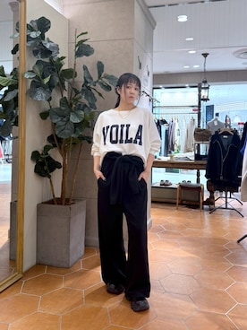 「アイテム（つなぎ/オールインワン）」を使った、rinkaさん（レディース・162cm）の冬コーディネート