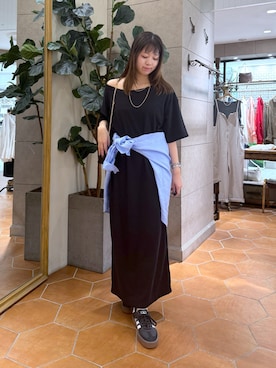 「アイテム（シャツ/ブラウス）」を使った、rinkaさん（レディース・162cm）の夏コーディネート