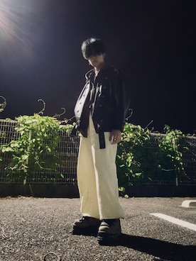 「アイテム（パーカー）」を使った、よっしーさん（メンズ・170cm・10代）の秋コーディネート