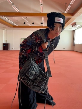 「アイテム（リング、ブラック系）」を使った、よっしーさん（メンズ・170cm）の夏コーディネート