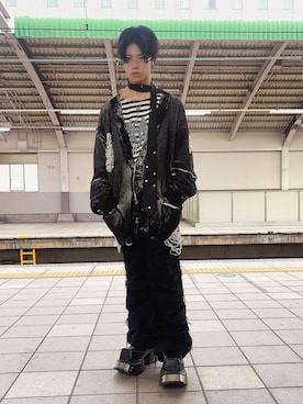 「アイテム（フォーマルスーツ/小物）」を使った、よっしーさん（メンズ・170cm）の秋コーディネート