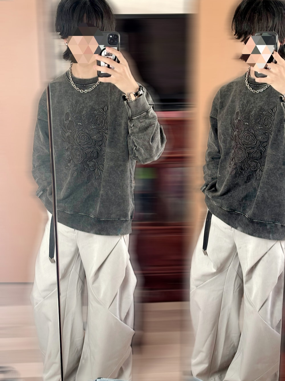 「CLEL、最近のいい感じコーデ」｜「CLELの【CLEL】Prime TR 3D Tuck Pants / プライム TR 3Dタックパンツ（スラックス、グレー系）」を使った、よっしーさん（メンズ・170cm）の秋コーディネートの1枚目の写真