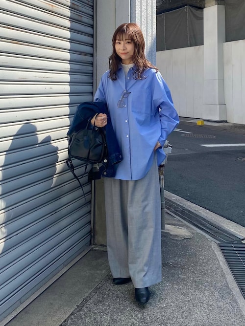 Argue Culture紐ベルト付き ワイドパンツ スラックス ストリート Argue Culture(アーギューカルチャー) スラックス(メンズ