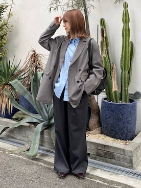 「アイテム（その他アウター）」を使った、anzuさん（レディース・158cm）の秋コーディネート