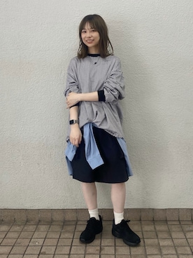 「SMELLY（スメリー）のアイテム」を使った、anzuさん（レディース・158cm）の秋コーディネート
