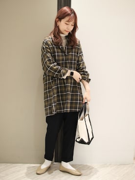 「orcival」｜「アイテム（パンプス）」を使った、anzuさん（レディース・158cm）の冬コーディネート