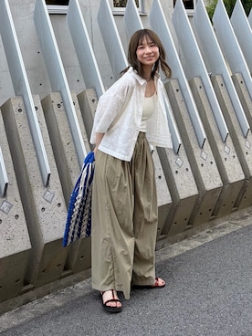 「KBF（ケイビーエフ）のアイテム（トップス）」を使った、anzuさん（レディース・158cm）の秋コーディネート