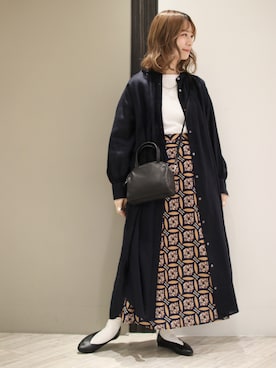 「アイテム（ワンピース/ドレス）」を使った、anzuさん（レディース・158cm・20代）の冬コーディネート