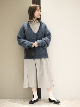 「アイテム（ワンピース/ドレス）」を使った、anzuさん（レディース・158cm・20代）の冬コーディネート