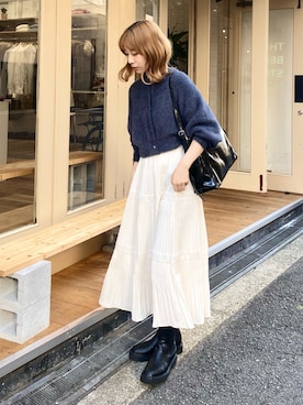 「SENSE OF PLACE by URBAN RESEARCH（センスオブプレイスバイアーバンリサーチ）のアイテム」を使った、anzuさん（レディース・158cm）の秋コーディネート