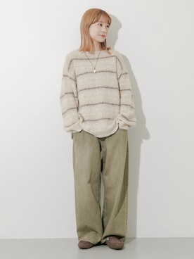 「アイテム（アクセサリー）」を使った、anzuさん（レディース・158cm）の秋コーディネート