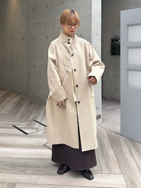 「SMELLY（スメリー）のアイテム」を使った、anzuさん（レディース・158cm）の冬コーディネート