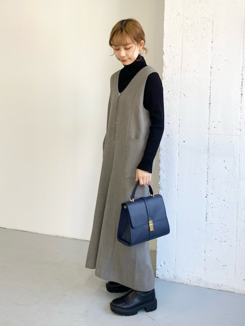 FORK&SPOON　2WAYジップジャンパースカート