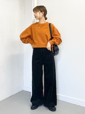 「SMELLY（スメリー）のアイテム」を使った、anzuさん（骨格ウェーブ・レディース・158cm）の冬コーディネート