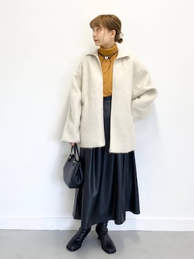 anzuさん（レディース・158cm）の冬コーディネート