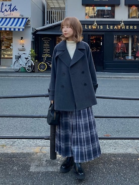 「URBAN RESEARCH（アーバンリサーチ）のアイテム」を使った、anzuさん（レディース・158cm）の冬コーディネート