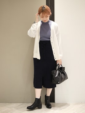 「RODE SKO」｜「アイテム（その他）」を使った、anzuさん（レディース・158cm）の冬コーディネート