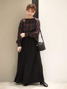 「unfil」｜「アイテム（その他）」を使った、anzuさん（レディース・158cm）の秋コーディネート