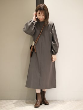 anzuさん（レディース・158cm）の冬コーディネート