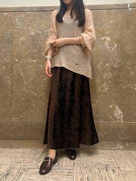 「HIMIKO（ヒミコ）のアイテム」を使った、HIMIKO　髙島屋 日本橋店さん（レディース・160cm）の秋コーディネート