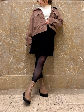 「HIMIKO（ヒミコ）のアイテム」を使った、HIMIKO　髙島屋 日本橋店さん（レディース・160cm）の秋コーディネート