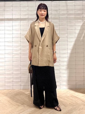 「A part by（アパートバイ）のアイテム（ジャケット/アウター）」を使った、sayakaさん（レディース・158cm）の夏コーディネート