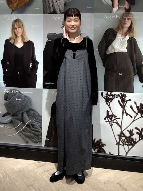 カレンソロジー フロッキードットワンピース キャミワンピース