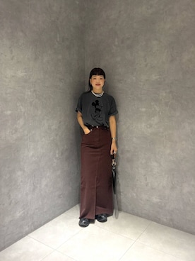 「アイテム（デニムスカート）」を使った、sayakaさん（レディース・158cm・20代）の夏コーディネート