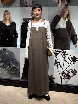 「A part by（アパートバイ）のアイテム（バレエシューズ）」を使った、sayakaさん（レディース・158cm）の秋コーディネート