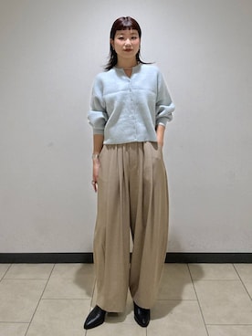 「アイテム（スラックス）」を使った、sayakaさん（レディース・158cm・20代）の秋コーディネート