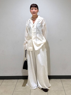 「A part by（アパートバイ）のアイテム（スウェットパンツ）」を使った、sayakaさん（レディース・158cm）の秋コーディネート