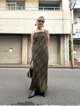 「A part by（アパートバイ）のアイテム（ワンピース）」を使った、sayakaさん（レディース・158cm）の夏コーディネート