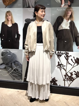 「A part by（アパートバイ）のアイテム（バレエシューズ）」を使った、sayakaさん（レディース・158cm）の秋コーディネート